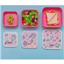 NERTHUS FIH 1326 Boîtes alimentaires empilables pour enfants, ensemble de 3 contenants pour enfants sans BPA, Licornes