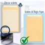 RAYLU PAPER - Lot de 10 grandes enveloppes kraft en papier avec fermeture auto-adhésive pour envoi de documents, scellées facile