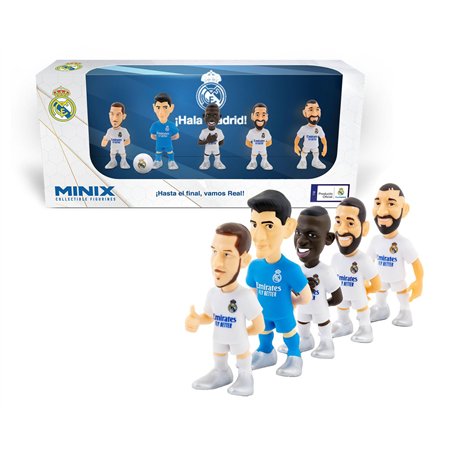 MINIX - Real Madrid - Pack de 5 - Figurine à Collectionner 7cm (Hazard