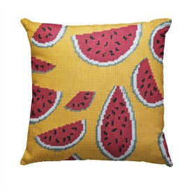 DELICATELA Kit de tapisserie pour broderie à la main en demi-point ou point de croix - Canevas imprimé - 40 cm x 40 cm - Laine n DELICATELA Kit de tapisserie pour broderie à la main en demi-point ou point de croix - Canevas imprimé - 40 cm x 40 cm - Laine n