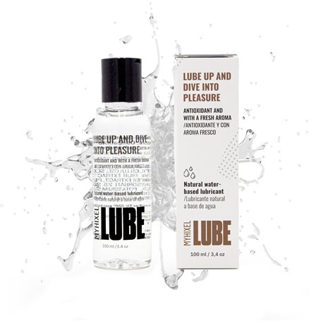 MYHIXEL Lubrifiant Intime à Base d'Eau - Parfum Citronné - Lubrifiant Sexuel Couple à Base d'Eau - Antioxydant et Naturel sans C