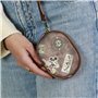 Disney Mickey Mouse Journey-Porte-Monnaie Pill, Brun, 12 x 8,5 cm