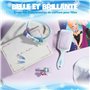 La Reine des Neiges - Elsa et Anna -Frozen - Kit Accessoires cheveux Disney officiel - Serre tête, Brosse à cheveux - Déguisemen