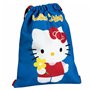 Sac à dos serré par des ficelles Hello Kitty Bleu 27 x 33 cm