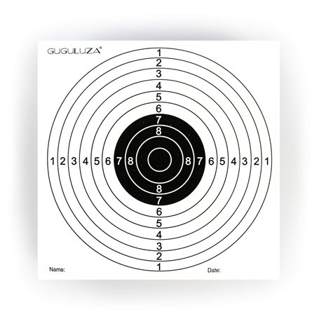 GUGULUZA Cibles 14x14cm Carton pour Airsoft Softair Bille Tirer