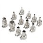 Kit de Buses Rondes pour Pistolet Thermique en Acier 12 pièces pour Station de soudage à Air Chaud 850 Station de soudage à Air