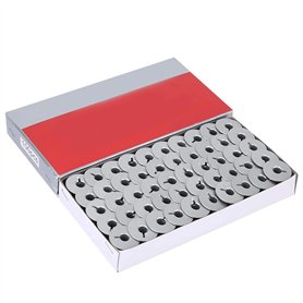 Boîtier de canette, 100 pièces 55623A canettes en aluminium fendues, pièces de machine à coudre industrielles pour universel pou Boîtier de canette