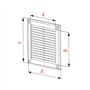 La haute qualité de l'air de grille de ventilation couvrir 200 x 200mm Blanc Couverture de ventilation