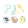 UMU® Kit de Jeu de Coiffeur en Bois pour Enfants avec Sac pour Outils de Coiffure INCL. Cape de Coiffeur, Ciseaux, Lisseur etc.,