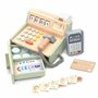 UMU® Caisse Enregistreuse en Bois pour Enfants avec Accessoires (Scanner