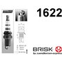 Brisk Iridium Premium+ Plus P4 1622 Lot de 4 bougies d'allumage