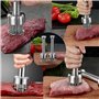 Attendrisseur de Viande en Acier Inoxydable, Marteau a Viande Manuel, Marteau a Steak, Ustensiles de Cuisine pour Attendrir Stea