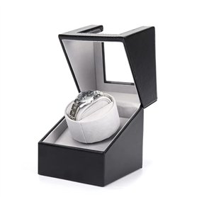 Remontoir de montre automatique pour 1 montre avec moteur silencieux, boîte de rangement rotative pour montres mécaniques, alime Remontoir de montre automatique pour 1 montre avec moteur silencieux