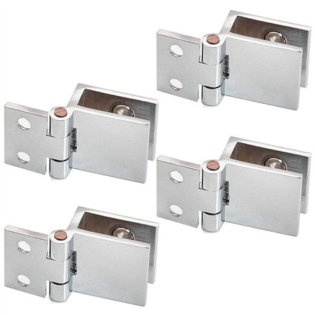 behone 4 pièces Clip de porte en verre charnière