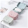 3 Pièces Boîtes à Savon Étanches pour Voyage - Porte-Savon Solide pour la Maison, Salle de Bain, Randonnée