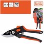 BLACK+DECKER Cisaille de Jardin - Ciseaux à Bois - Secateur de Jardin avec Lames en acier trempé - Branches d'un Diamètre de 13