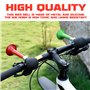 Mein HERZ 2 Pcs Sonnette de vélo Cloche Sonnette de vélo vélo Klaxon en métal, Klaxon à air pour vélo en métal chromé avec Poire