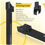 21 pièces 10 x 10 mm Porte-Outil De Tournage,Tournage en Carbure Multifonctionnel Support Alésoir avec Inserts De Carbure, pour
