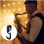 Sangle rembourrée pour saxophone avec crochet en métal - confortable et pratique - Sangle de transport noire