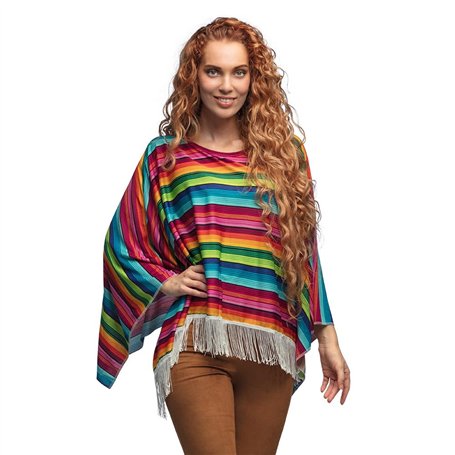 Boland 54427 -Mexico Poncho en taille unique