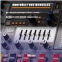 Power Dynamics PDM-T1204 Console de Mixage 12 Canaux - avec Streaming Bluetooth, Egaliseur Graphique 7 Bandes, MP3, Sortie USB,