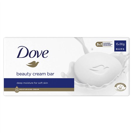 Dove Savon Original Beauty Bar à la Crème Hydratante 6 x 90 g