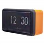 NeXtime Flip Clock - Horloge de Table ou Murale -Orange/Noir -18x10x7cm