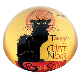Presse-papier en verre Paraston Movseion Steinlen Le Chat Noir Presse-papier en verre Paraston Movseion Steinlen Le Chat Noir