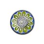 Quiges Femme Bouton Pression 18mm Argenté Bleu/Vert Fleur pour Chunk Accessoires