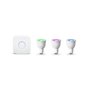 Philips Hue Kit de démarrage 3 ampoules White & Color GU10 + pont de connexion + télécommande Hue incluse (Nouveau)