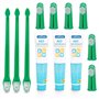 Nobleza - Set Brosse à Dents Et Dentifrice pour Chien, Kit Dentifrice Chien Anti Tartre, Les Chiens Améliore l'hygiène buccale C