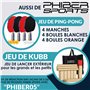 PHIBER-Sports Balles de Tennis de Table 3 étoiles [24 pièces] - Caractéristiques de Jeu parfaites - Idéal pour Les débutants, Le