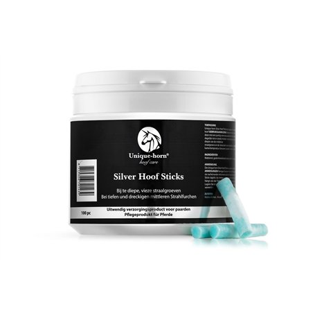 Unique-horn Silver Hoof Sticks 100 pieces | La solution aux profondes rainures d'acier | pour le traitement des profondes rainur