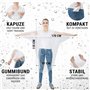 imperméable et transparent. Cape de pluie à capuche pour festivals