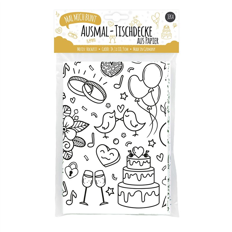 JEKA Nappe En Papier à Colorier Pâques - Grande Nappe Activités Enfants Et Décoration Table