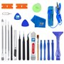 MMOBIEL Kit d'outils d'ouverture de réparation 23 en 1 de qualité supérieure avec bracelet antistatique