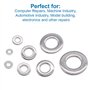 MMOBIEL Lot de 360 entretoises de rondelles plates en acier inoxydable Taille 8 Assortiment de vis Boulons de fixation Outils de