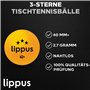 lippus Balles de Tennis de Table 3 Star [35 pièces] Set - 18 Balles de Tennis de Table Blanches et 17 Orange + Sac DE Stockage -