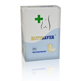 BUTTSAVER Lot de 20 housses de siège de toilette jetables emballées individuellement - Fabriquées en UE - En papier et film pour BUTTSAVER Lot de 20 housses de siège de toilette jetables emballées individuellement - Fabriquées en UE - En papier et film pour