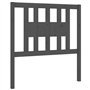 Tête de lit Gris 106x4x100 cm Bois massif de pin