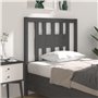 Tête de lit Gris 106x4x100 cm Bois massif de pin