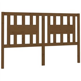 Tête de lit Marron miel 126x4x100 cm Bois massif de pin