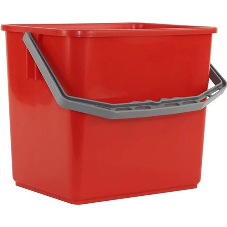 Synx Tools Seau chariot de travail nettoyage rouge 6 litres