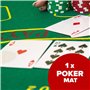 Kyto Kit de poker 300 pièces - Idéal pour Texas Hold Em - Avec valise, jetons de poker et cartes de poker - Parfait pour les pro