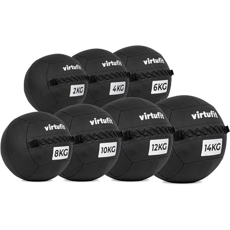 VirtuFit Wall Ball – Médecine ball – 3 kg – Surface antidérapante – Pour entraînement fonctionnel