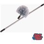 Synx Tools ragebol avec manche télescopique - Poussière - Plumeau - Roulette d'araignée avec manche télescopique 175 cm - Gris -
