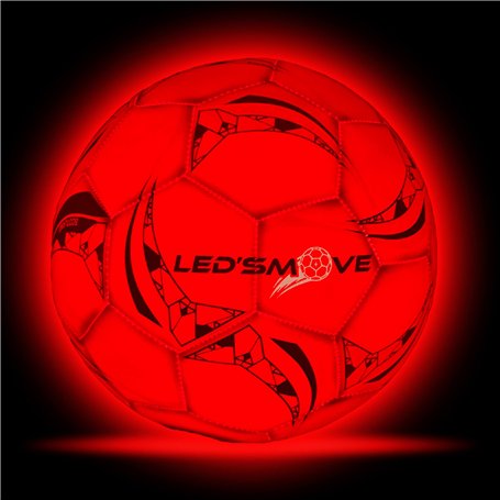 LedsMove Ballon Lumineux LED Taille 5 Ballon de Foot Personnalisé Street et Futsal Accessoire de Football Lumineux Ballon de Foo