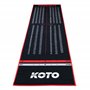 KOTO Carpet Checkout Rouge - 285 x 80 cm - Prougeecteur de Sol - Table de fléchettes - Jeux de fléchettes - Tapis de fléchettes