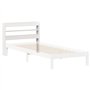 vidaXL Tête de lit avec étagères Blanc 90 cm Bois Massif de pin, tête de lit en Bois, tête de lit avec Rangement, tête de lit su