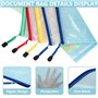 30PCS A4 Pochette Document Dossier PVC, Zipper Pochette Dossier Sachets de Rangement de Fichiers Pour Stockage Recettes D'Entrep